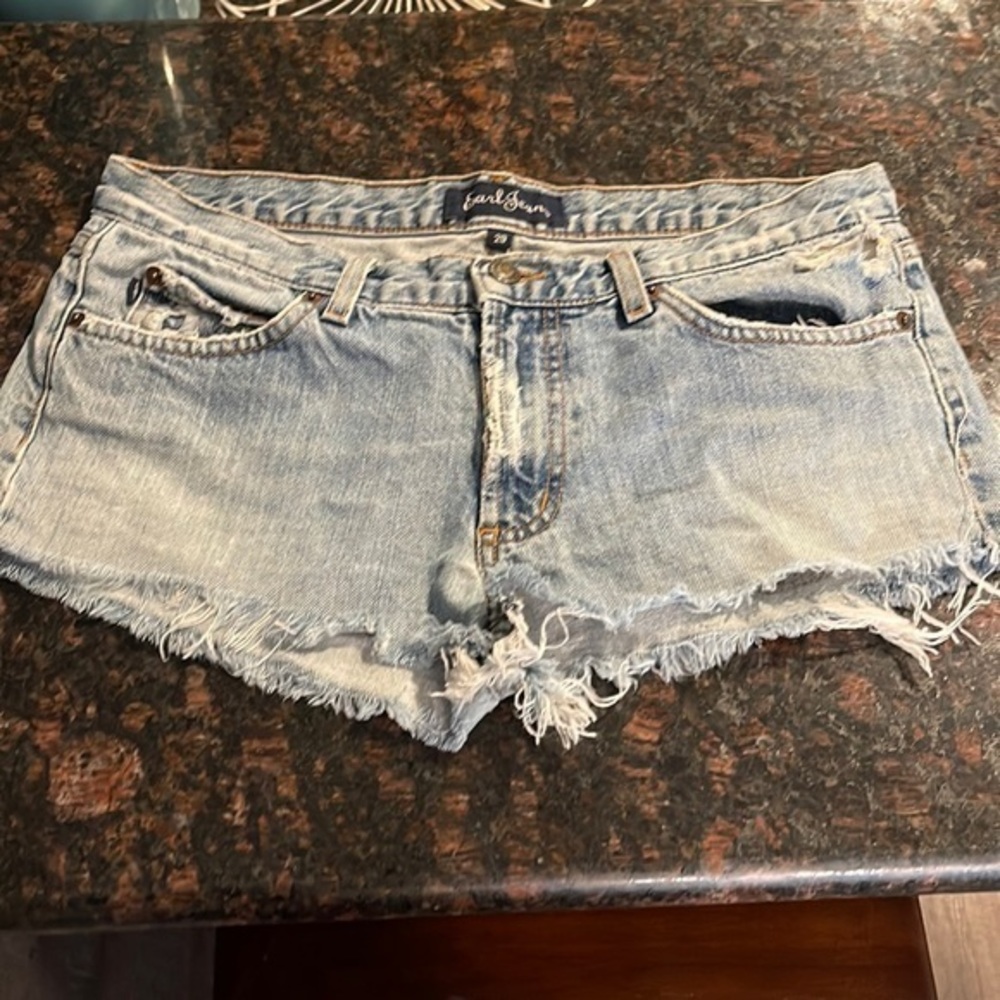 Earl Jean distressed cut off shorts